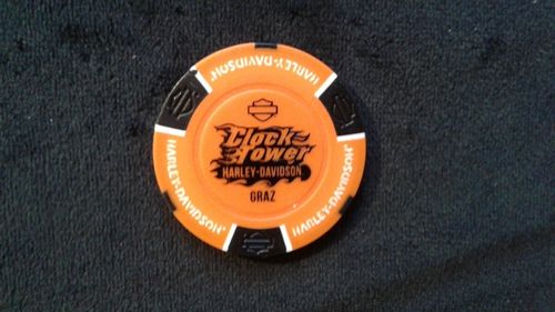 Harley - Davidson Clocktower Poker Chip